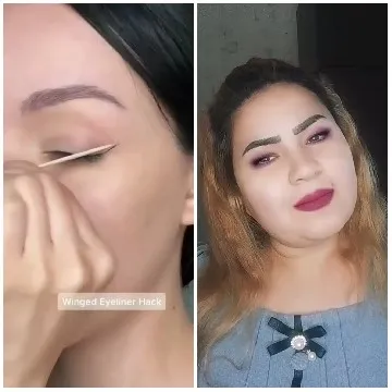 Eyeliner Application and Makeup Portrait