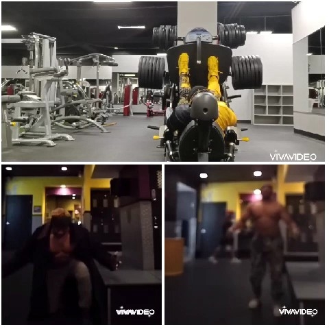 Gym Scenes with Weightlifting and Costumes