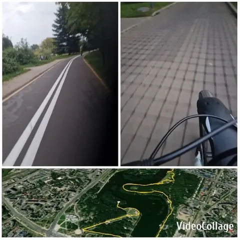 Paved Bike Path and Bicycle View