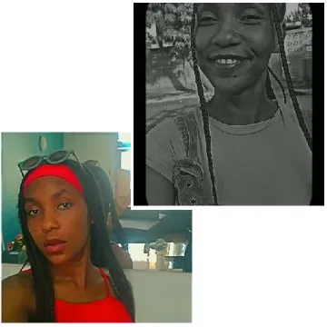 Two Looks: Red Top and Braids