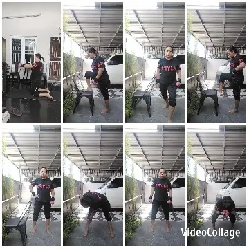 Person in Various Exercise Poses