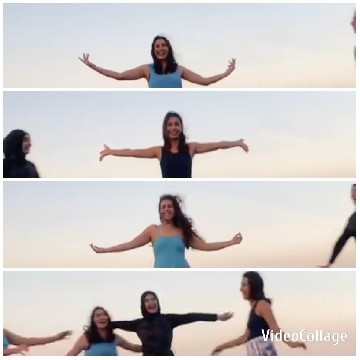 Joyful Outdoor Poses Against Sky