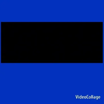 Black Rectangle on Blue Background