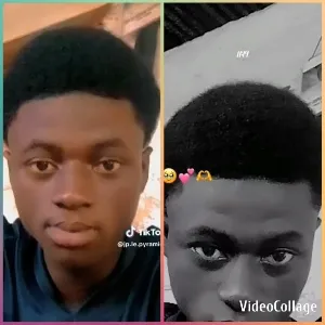 Young Person in Color and Black White