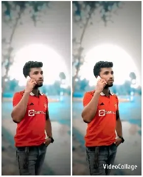Man Talking on Phone Outdoors