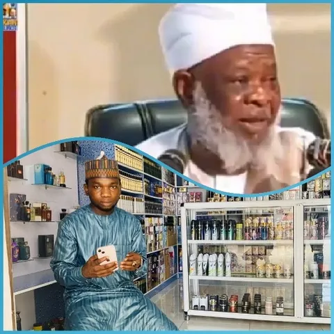 Elder Man and Young Store Clerk