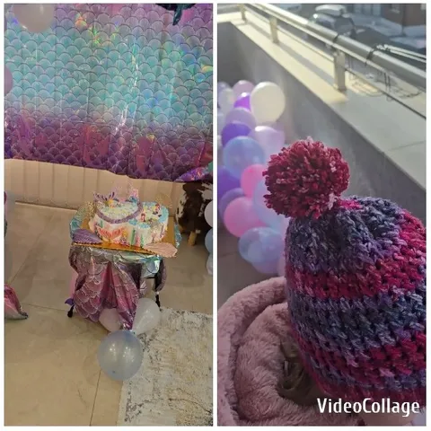 Colorful Birthday Setup and Child