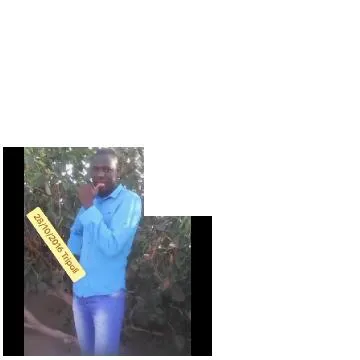 Person in Nature with Label
