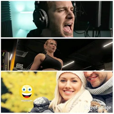 Singing Man and Exercising Woman
