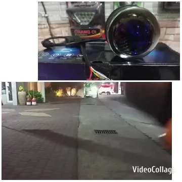 Reflective Object Above Outdoor Scene