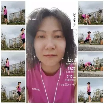 Jogging and Stretching in Park