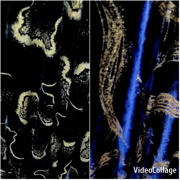 Abstract and Floral Design Contrast