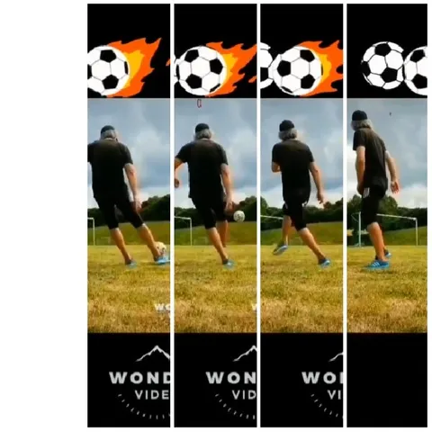 Soccer Player Kicking a Ball