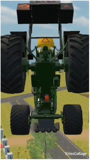 Underneath View of Agricultural Vehicle