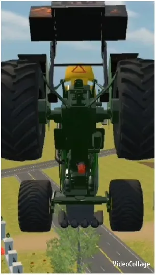 Underneath View of Agricultural Vehicle