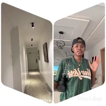 Minimalist Hallway with Sports Jersey