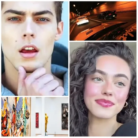 Young Man, Tunnel, Gallery, and Woman