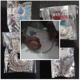 Jewelry and Drawing with 'LOVE'