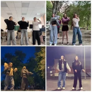 Groups of Young People Dancing