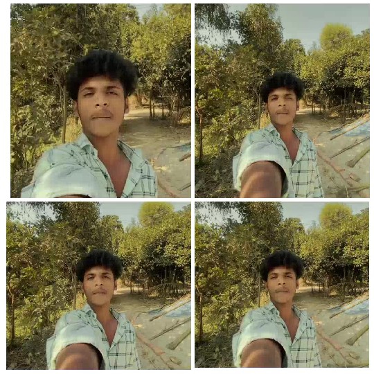 Selfies Taken Outdoors by One Man