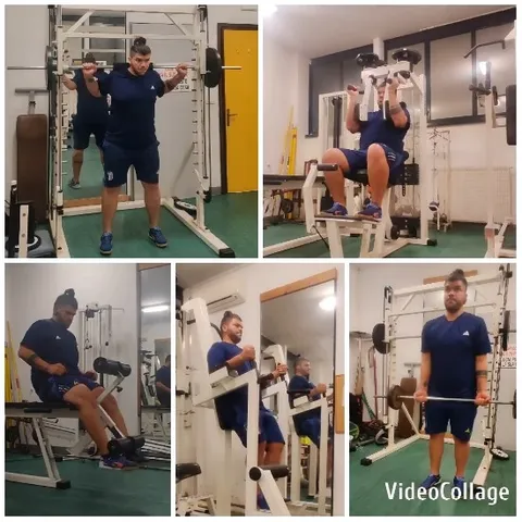 Focused Workout in the Gym