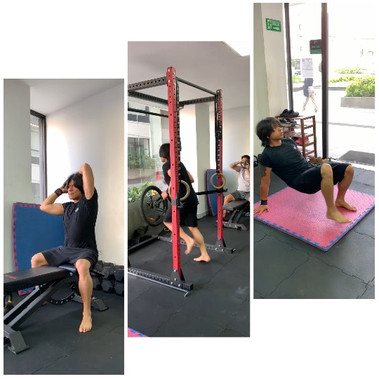 Gym Workout Routine in Progress