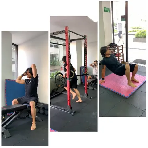 Gym Workout Routine in Progress