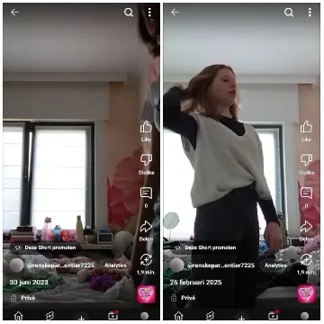 Cluttered Room and Person in Sweater