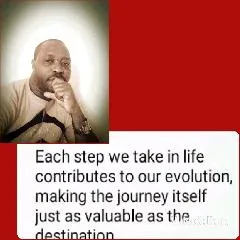 Thoughtful Man with Life's Journey Quote