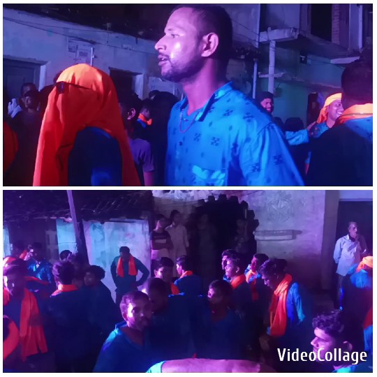 Celebration with Bright Clothing Outside