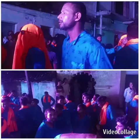 Celebration with Bright Clothing Outside
