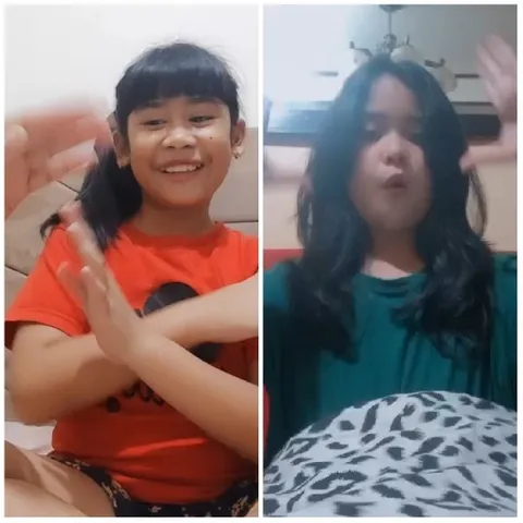 Girls Making Hand Gestures