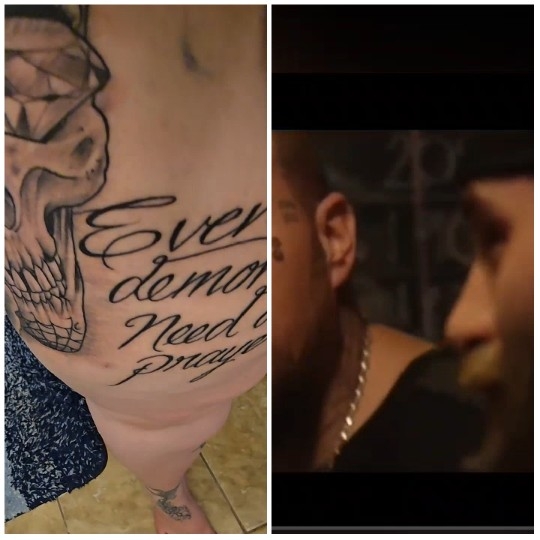 Tattoo Close-Up and Conversation