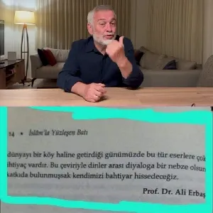 Discussion at Table with Turkish Text