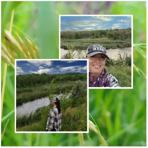Selfie and Riverbank Reflection