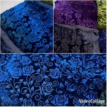 Floral Patterned Blankets Display