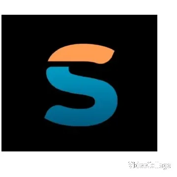 Stylized Letter S on Black Background