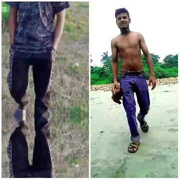 Camouflage and Casual Outdoor Walk