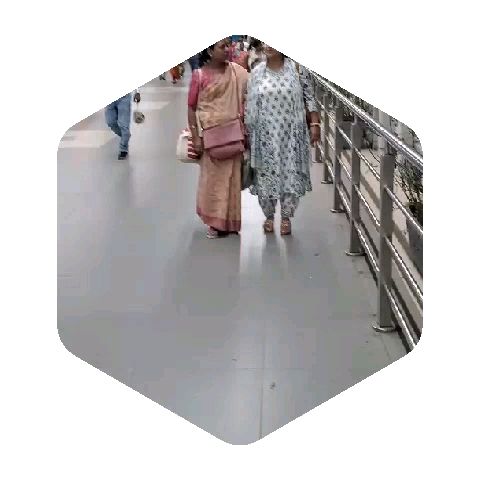 Women Walking on Walkway
