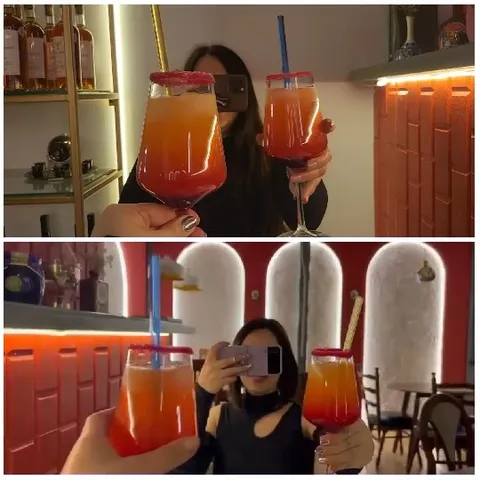 Colorful Drinks at Bar Area