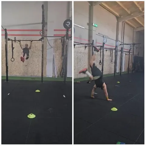 Gymnastic Rings and Handstand Walk
