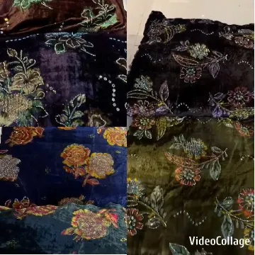 Intricate Floral Embroidery on Fabric