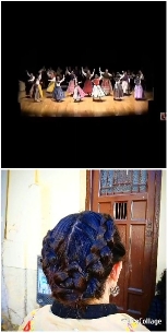 Dancers on Stage in Costumes
