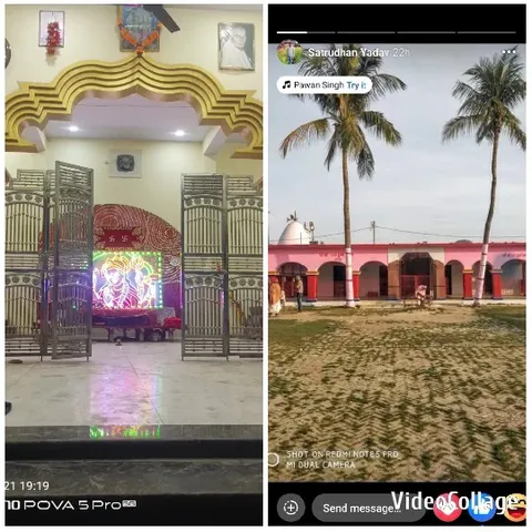 Indoor Altar and Peaceful Courtyard