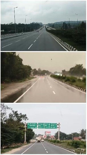 Three Highways in Different Conditions