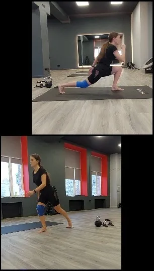 Woman Performing Exercises at Gym