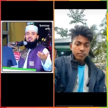 Speaker and Young Man Outdoors