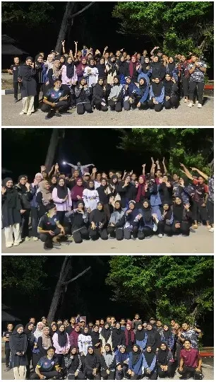 Group Photos Under Night Sky