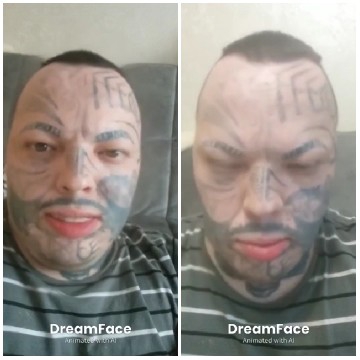 Person with Facial Tattoos