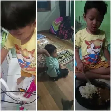 Child with Cartoon Character Moments